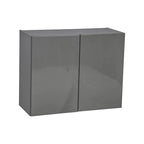 24 x 24 Wall Cabinet-Double Door-Grey - 24 x 24 x 12