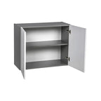 24 x 24 Wall Cabinet-Double Door-Grey - 24 x 24 x 12