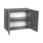 24 x 24 Wall Cabinet-Double Door-Grey - 24 x 24 x 12