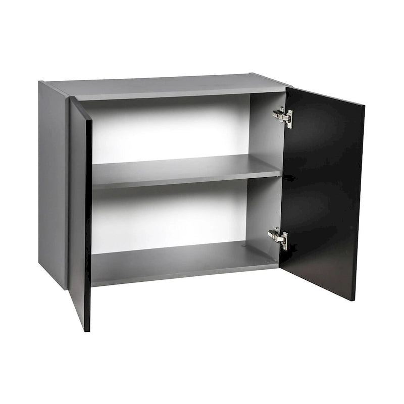 24 x 24 Wall Cabinet-Double Door-Grey - 24 x 24 x 12