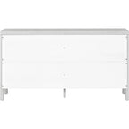 Large Storage Space Sideboard with Artificial Rattan Door - N/A