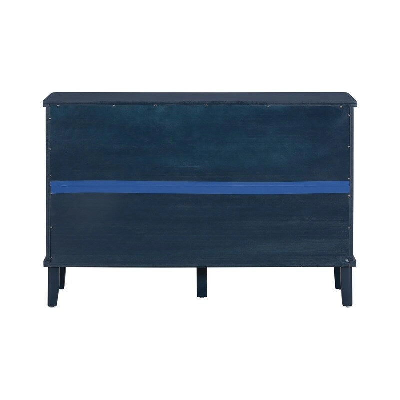 47.2W Solid Wood Cabinet with Three Doors - N/A