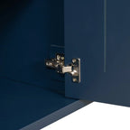 47.2W Solid Wood Cabinet with Three Doors - N/A