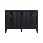 47.2W Solid Wood Cabinet with Three Doors - N/A