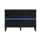 47.2W Solid Wood Cabinet with Three Doors - N/A