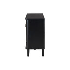 47.2W Solid Wood Cabinet with Three Doors - N/A