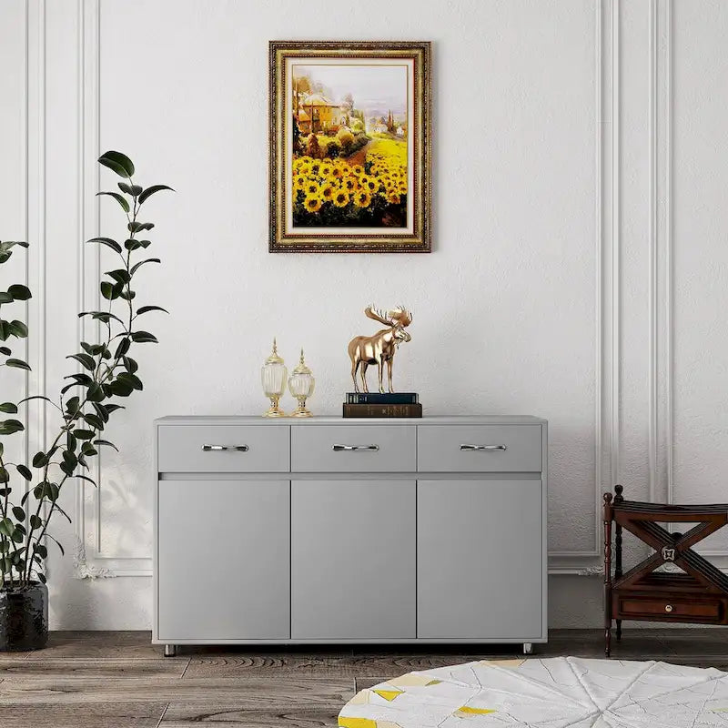 Sideboard Cabinet with 3 Doors and 3 Drawers Buffet Cabinet for LIving Room