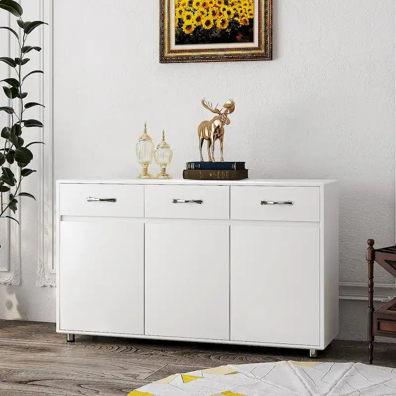Sideboard Cabinet with 3 Doors and 3 Drawers Buffet Cabinet for LIving Room