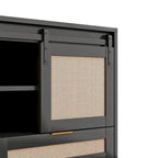 Sliding Barn Door Storage Cabinet - N/A
