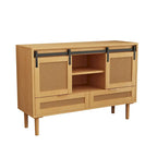 Sliding Barn Door Storage Cabinet - N/A