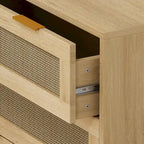 31.503-Drawers Rattan Storage Cabinet for Bedroom,Living Room