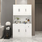 Kitchen Pantry Storage Cabinet with Microwave Oven Countertop