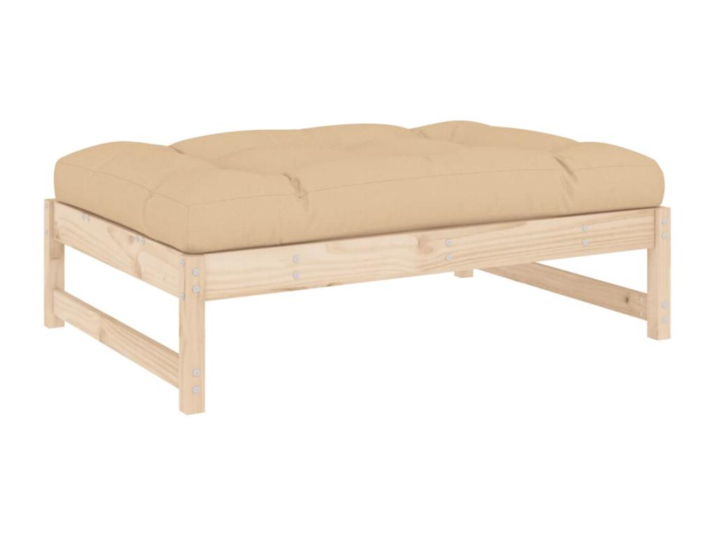 Brown Solid Wood Outdoor Furniture Set