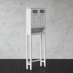 Teamson Home Dawson Over-the-Toilet Space Saver, White - 8L x 25W x 68H