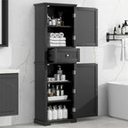 Tall Bathroom Storage Cabinet,Freestanding Storage Cabinet with Drawer