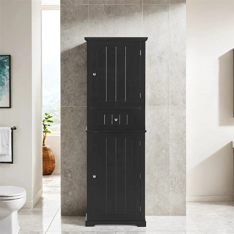Tall Bathroom Storage Cabinet,Freestanding Storage Cabinet with Drawer