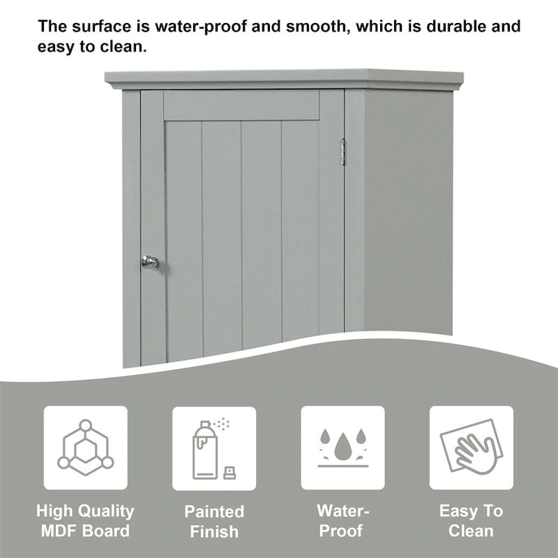 Tall Bathroom Storage Cabinet,Freestanding Storage Cabinet with Drawer