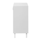 Modern Bathroom Storage Cabinet with 2 Glass Doors