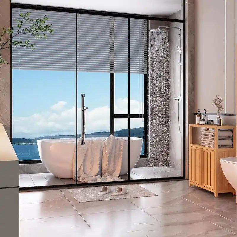 Assorted Bathroom Toilet Bamboo Storage Cabinet