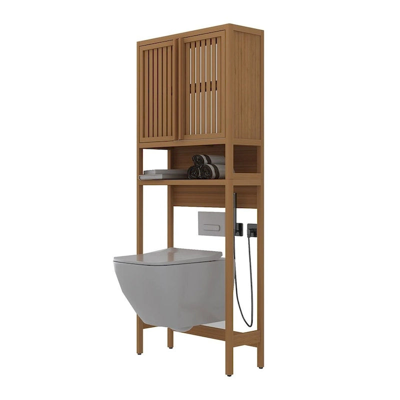 Assorted Bathroom Toilet Bamboo Storage Cabinet