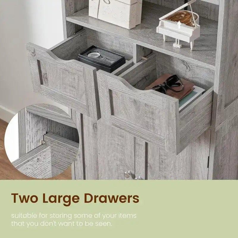 Tall Storage Cabinet - 11.8D x 23.6W x 49.2H