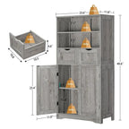 Tall Storage Cabinet - 11.8D x 23.6W x 49.2H