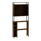 Above Toilet Storage Rack Metal Frame Bathroom Stand Space Saver Shelf