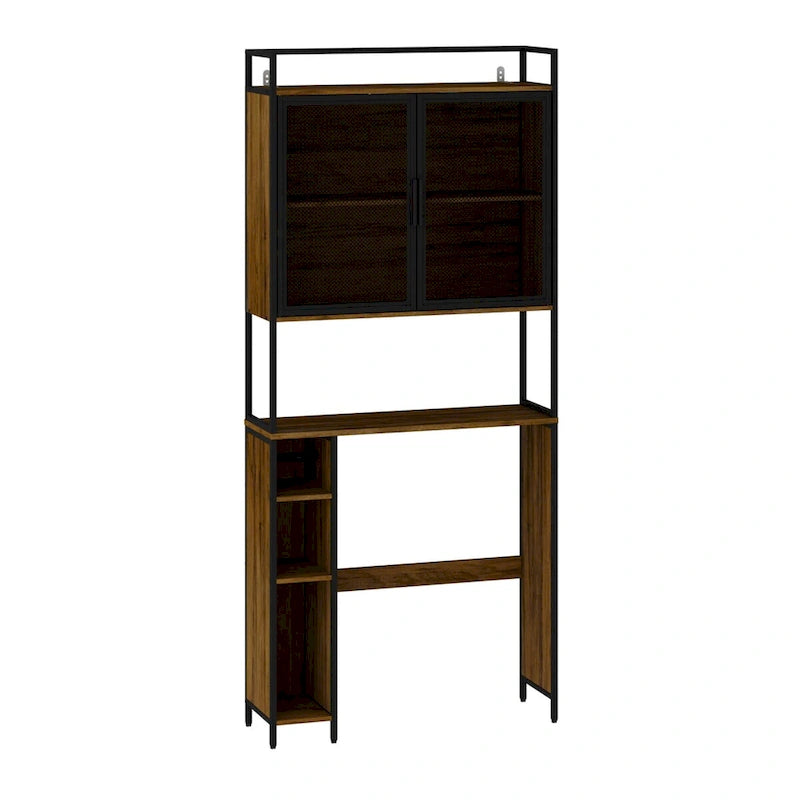 Above Toilet Storage Rack Metal Frame Bathroom Stand Space Saver Shelf