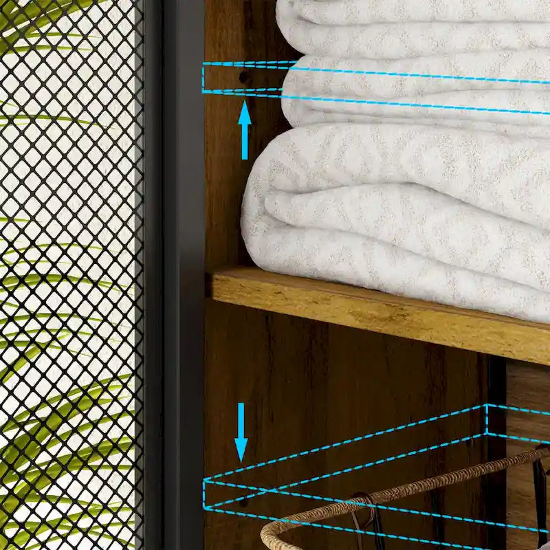 Above Toilet Storage Rack Metal Frame Bathroom Stand Space Saver Shelf