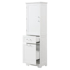 Storage Cabinet with Drawers and Adjustable Shelf