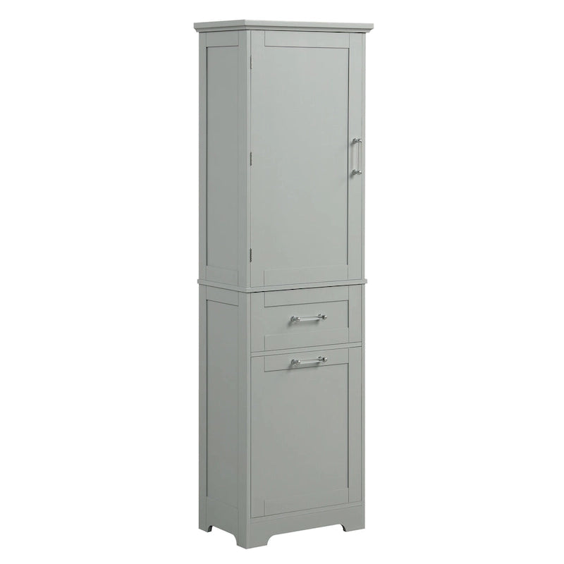 Storage Cabinet with Drawers and Adjustable Shelf