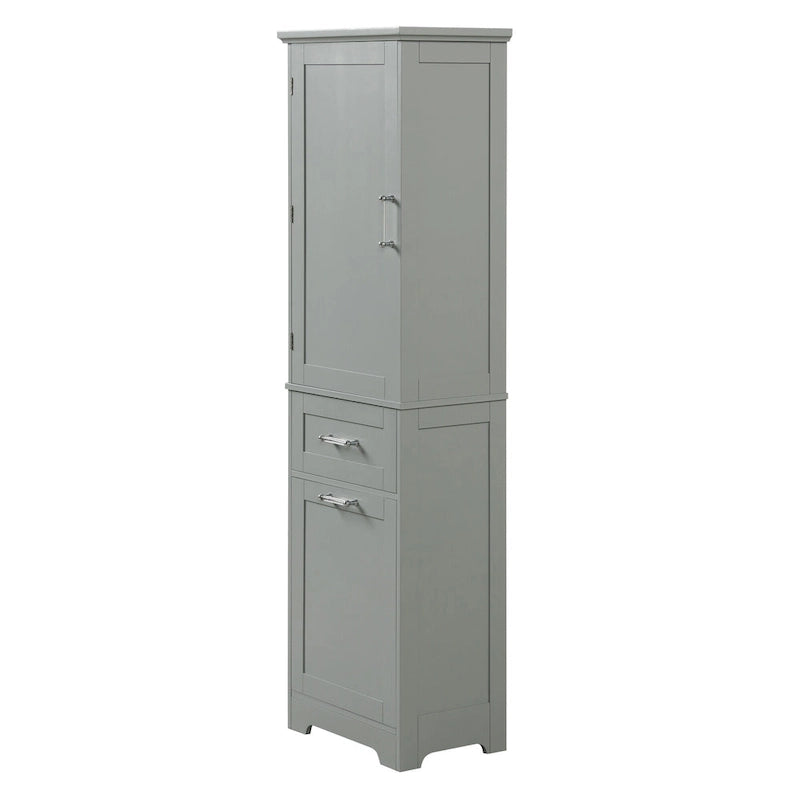 Storage Cabinet with Drawers and Adjustable Shelf