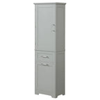 Storage Cabinet with Drawers and Adjustable Shelf