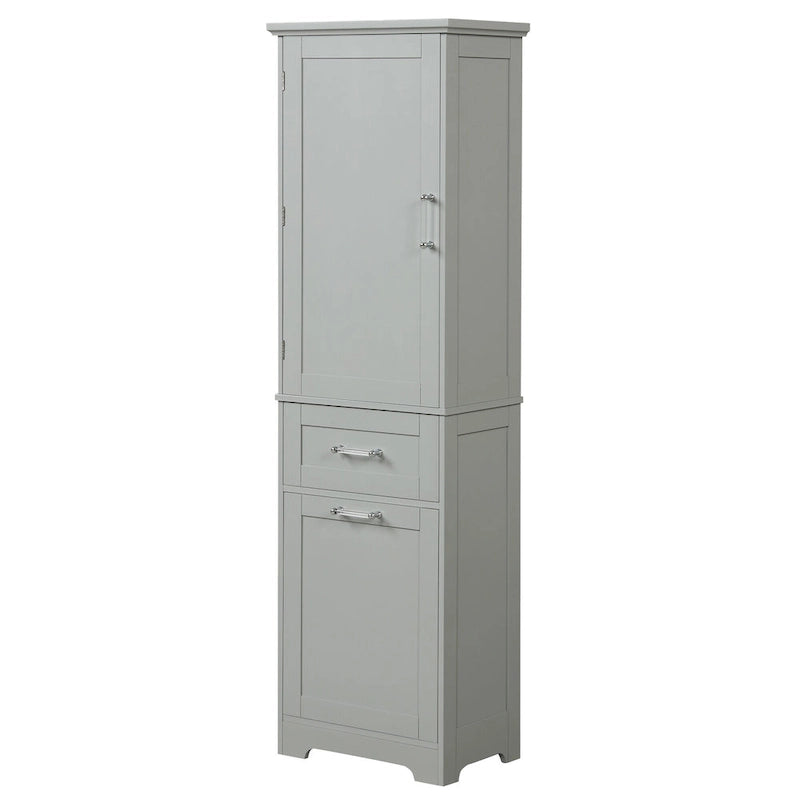 Storage Cabinet with Drawers and Adjustable Shelf
