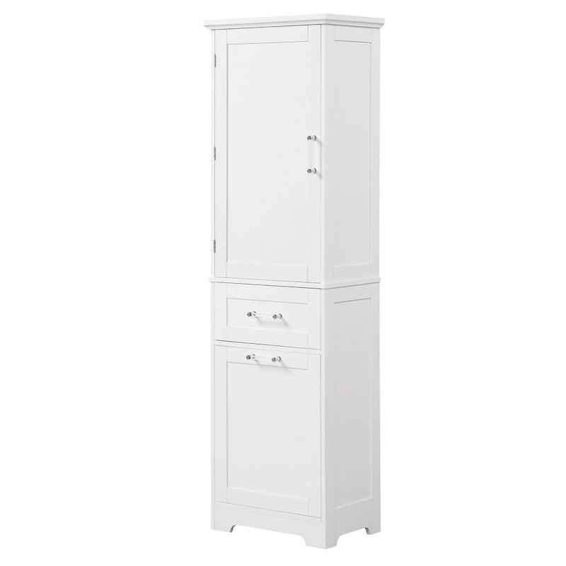 Storage Cabinet with Drawers and Adjustable Shelf