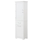 Storage Cabinet with Drawers and Adjustable Shelf