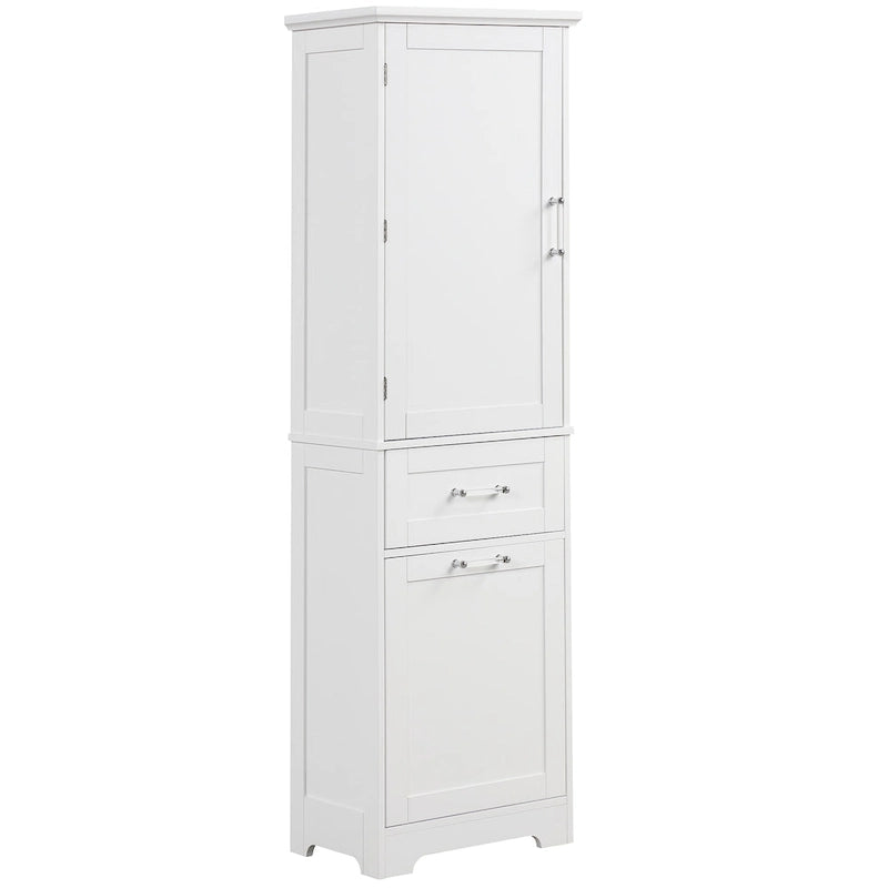 Storage Cabinet with Drawers and Adjustable Shelf