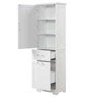 Storage Cabinet with Drawers and Adjustable Shelf