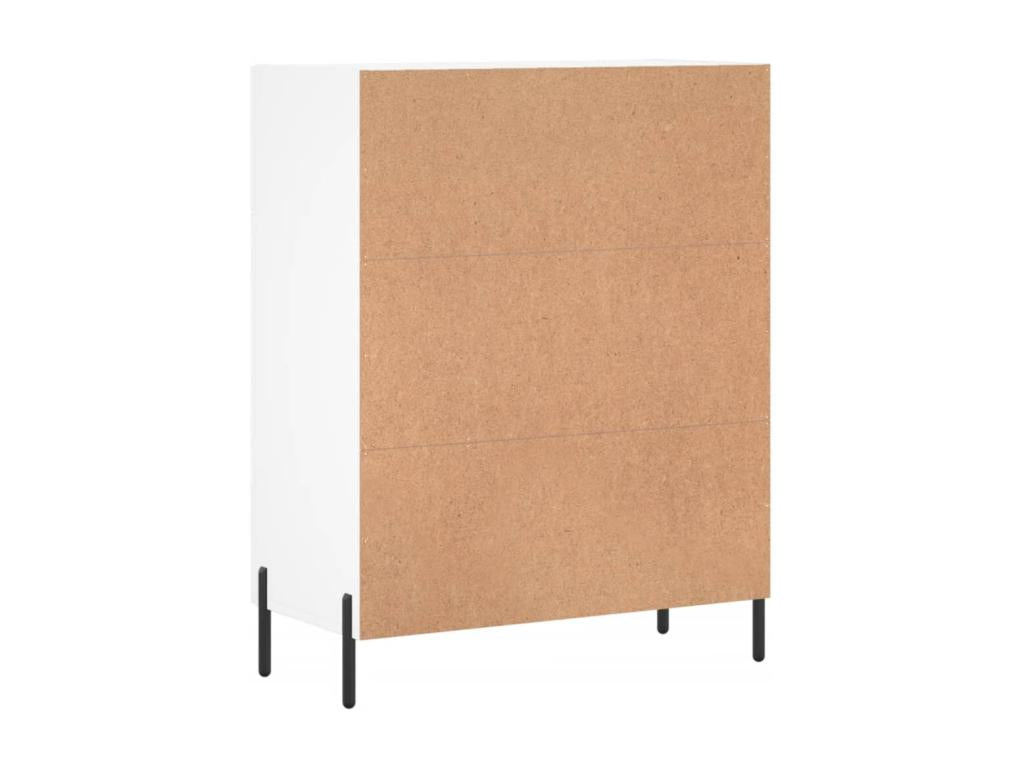 White Engineered Wood Sideboard, 69.5 x 34 x 90 cm