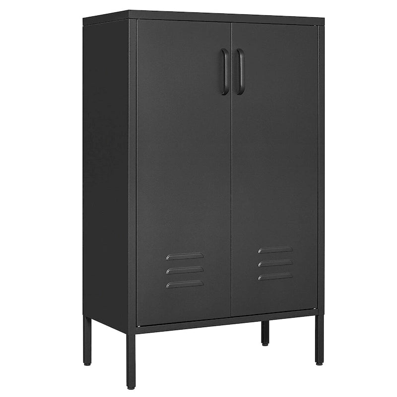 2 Door Miscellaneous Storage Cabinet,Garage Tool Cabinet,Office File Cabinet 2 Movable Partitions