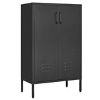 2 Door Miscellaneous Storage Cabinet,Garage Tool Cabinet,Office File Cabinet 2 Movable Partitions