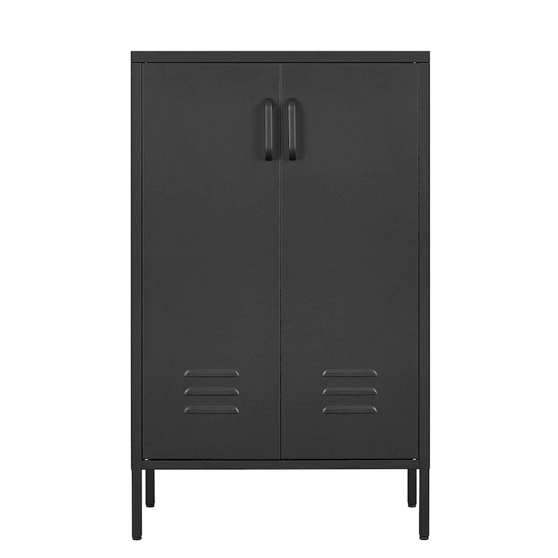 2 Door Miscellaneous Storage Cabinet,Garage Tool Cabinet,Office File Cabinet 2 Movable Partitions