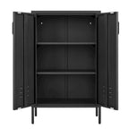 2 Door Miscellaneous Storage Cabinet,Garage Tool Cabinet,Office File Cabinet 2 Movable Partitions