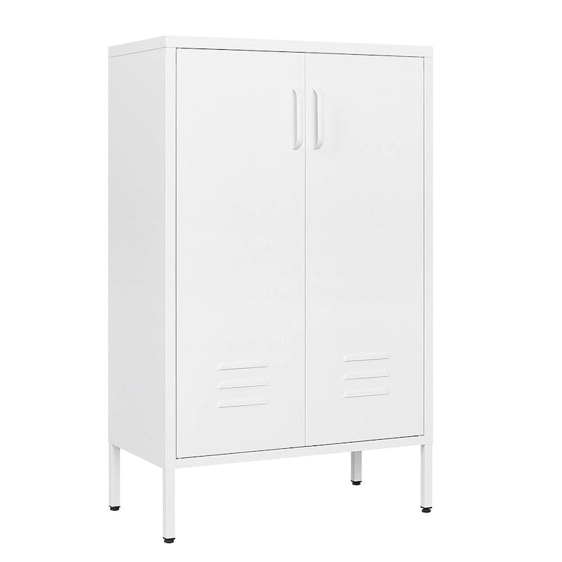2 Door Miscellaneous Storage Cabinet,Garage Tool Cabinet,Office File Cabinet 2 Movable Partitions