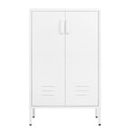 2 Door Miscellaneous Storage Cabinet,Garage Tool Cabinet,Office File Cabinet 2 Movable Partitions