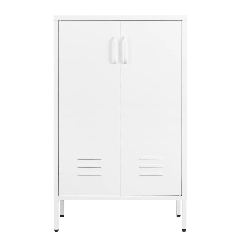 2 Door Miscellaneous Storage Cabinet,Garage Tool Cabinet,Office File Cabinet 2 Movable Partitions