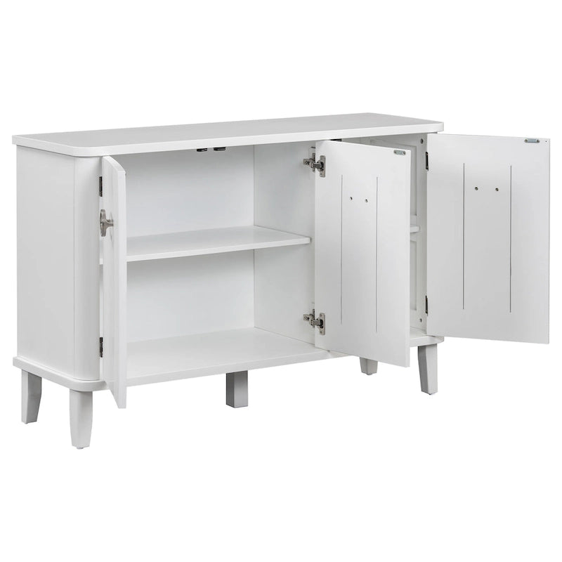 Simple and Atmospheric Solid Wood Veneer Fraxinus Mandschuric Cabinet