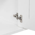 Simple and Atmospheric Solid Wood Veneer Fraxinus Mandschuric Cabinet