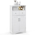 Bathroom Floor Cabinet Freestanding Storage Cabinet 2 Doors
