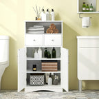Bathroom Floor Cabinet Freestanding Storage Cabinet 2 Doors